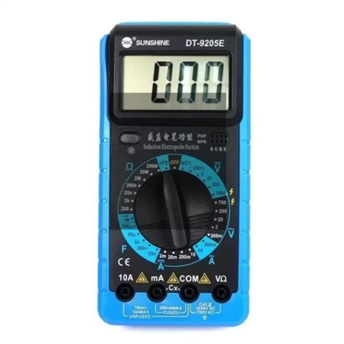 Multimetro Digital Marca Sunshine Modelo Dt 9205e